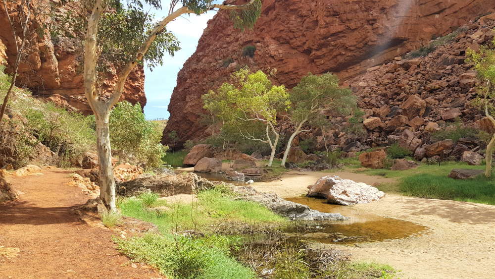 Simpsons Gap outside of Alice Springs in central Australia