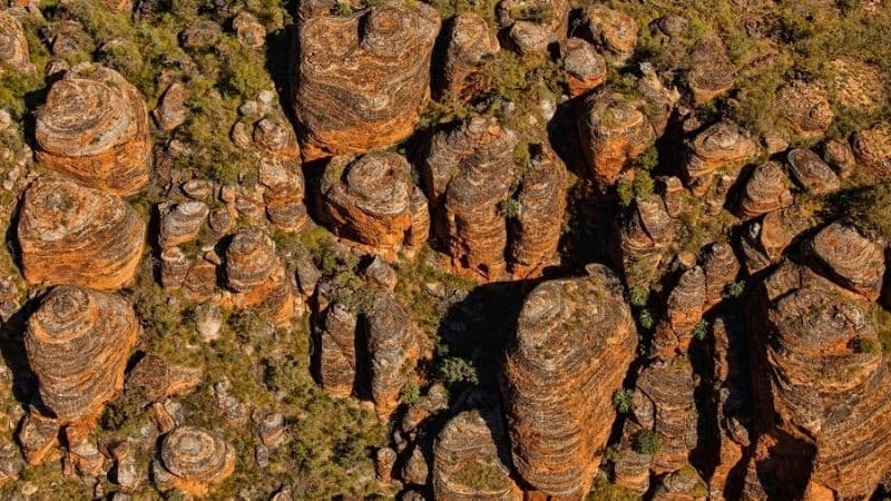 Check out the Bungle Bungle Ranges during your road trip from Perth to Darwin