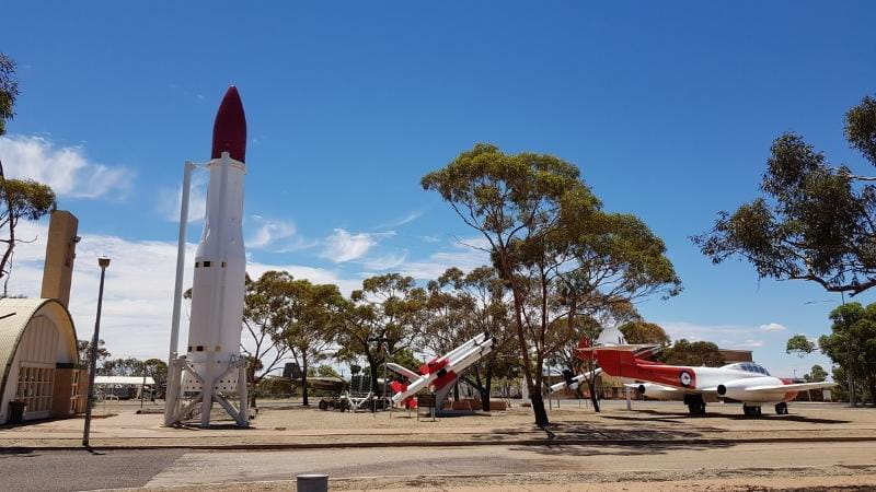 Stop at the Woomera Missile Park during your Adelaide to Coober Pedy Road Trip