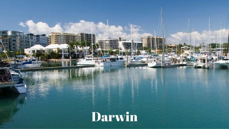 See the Darwin waterfront before heading off on your road trip to Alice Springs