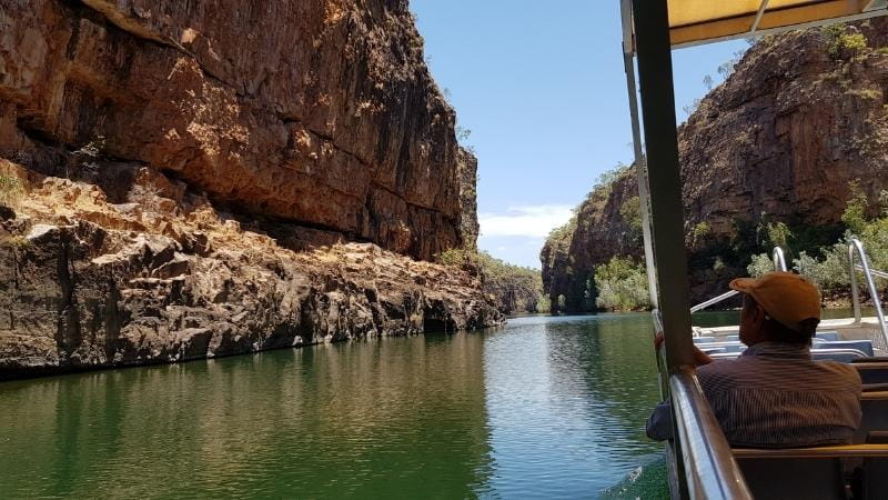 Take a Nitmiluk Gorge tour during your road trip from Darwin to Alice Springs