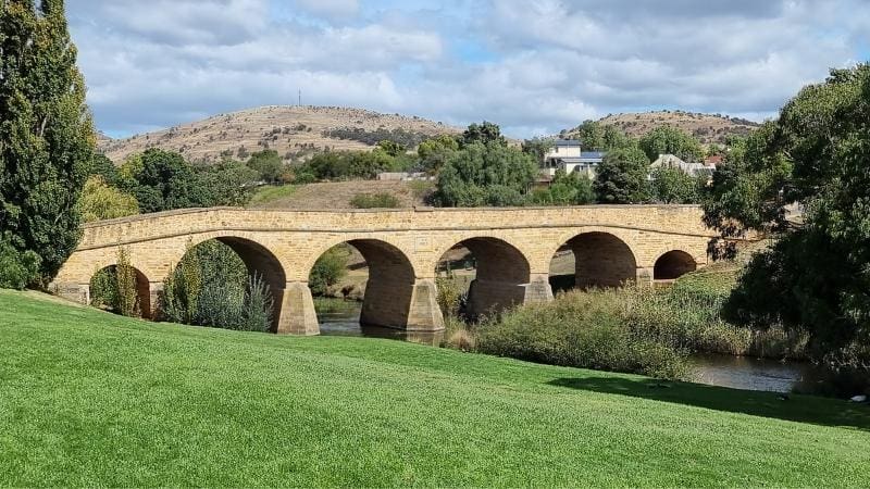 Be sure to visit the Richmond Bridge during your Hobart to Launceston drive