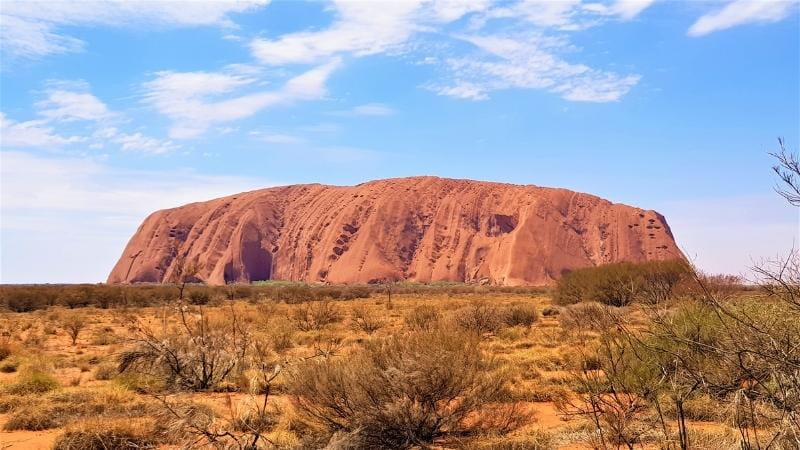 Uluru is one of the most recognisable famous Australian landmarks